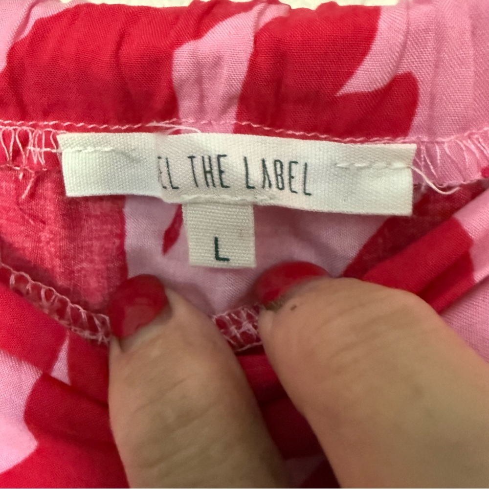 Floral Red and Pink Women's Skirt Abel the Label LARGE - Picture 10 of 13